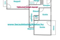 Eladó nagykanizsai ingatlan alaprajz. www.becsuletesingatlanos.hu