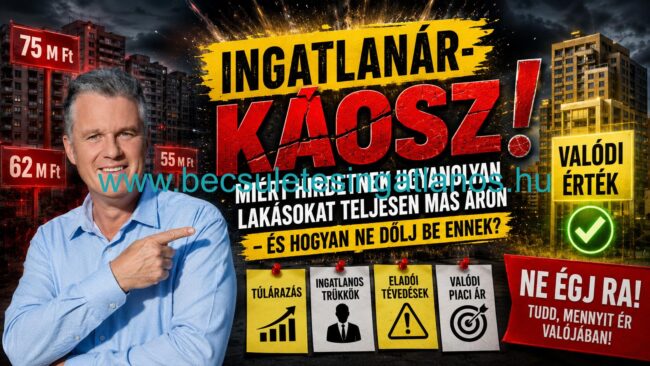 Ingatlanár káosz miért hirdetnek ugyanolyan lakásokat teljesen más áron és hogyan ne dőlj be ennek www.becsuletesingatlanos.hu