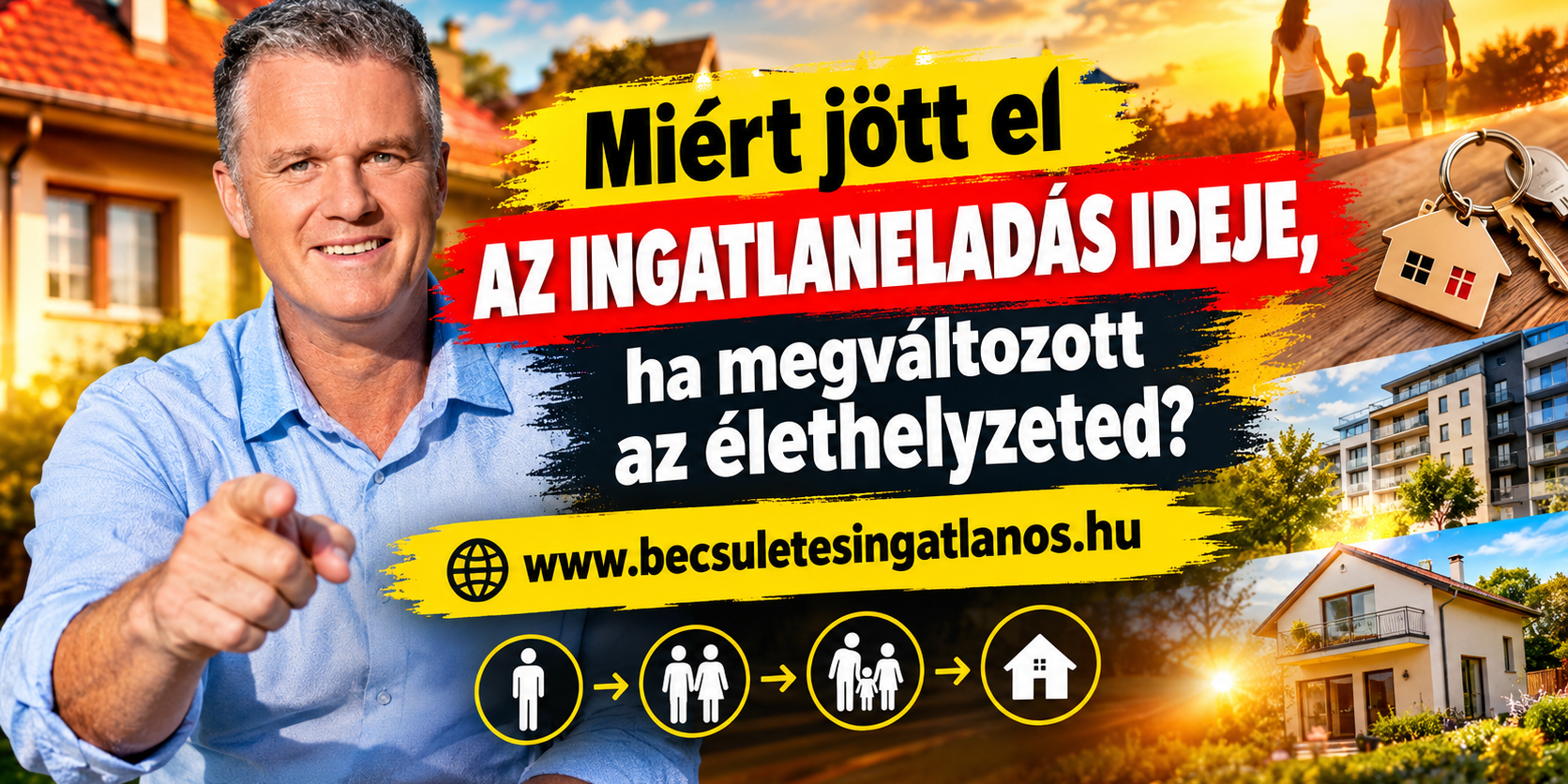 Miért jött el az ingatlaneladás ideje ha megváltozott az élethelyzeted www.becsuletesingatlanos.hu