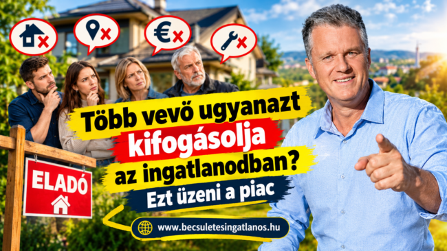 Több vevő kifogásolja az ingatlanodban Ezt üzeni a lakáspiac www.becsuletesingatlanos.hu
